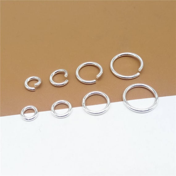 Buy Bulk Sterling Silver Jump Ring, 925 Silver Open Jump Ring, 925 Silver  Closed Jump Ring 4mm 5mm 6mm 8mm 10mm Wire Thickness 1mm18 Gauge Online in  India 