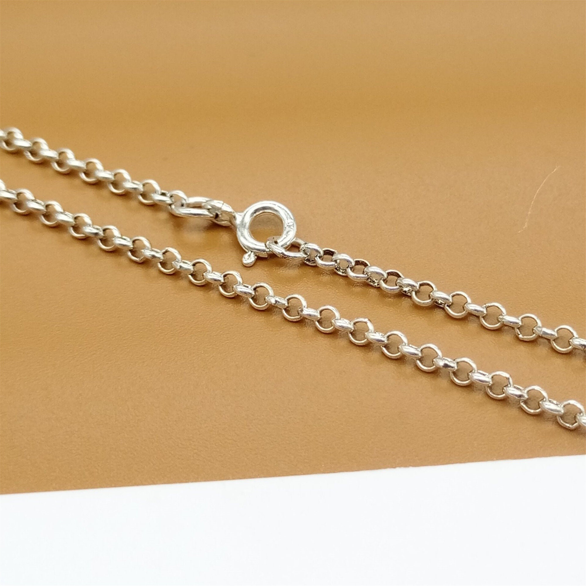 Sterling Silver Rolo Chain Belcher Chain Sterling Silver - Etsy UK