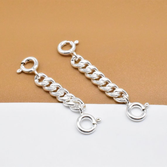 925 Sterling Silver Necklace Extender Gold Necklace Extender Gold