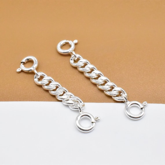 200Pcs Chain Extender For Jewelry Making, Silver And Gold Extension Tails For Necklaces, Bracelets, Anklets, Key Chains - Removable