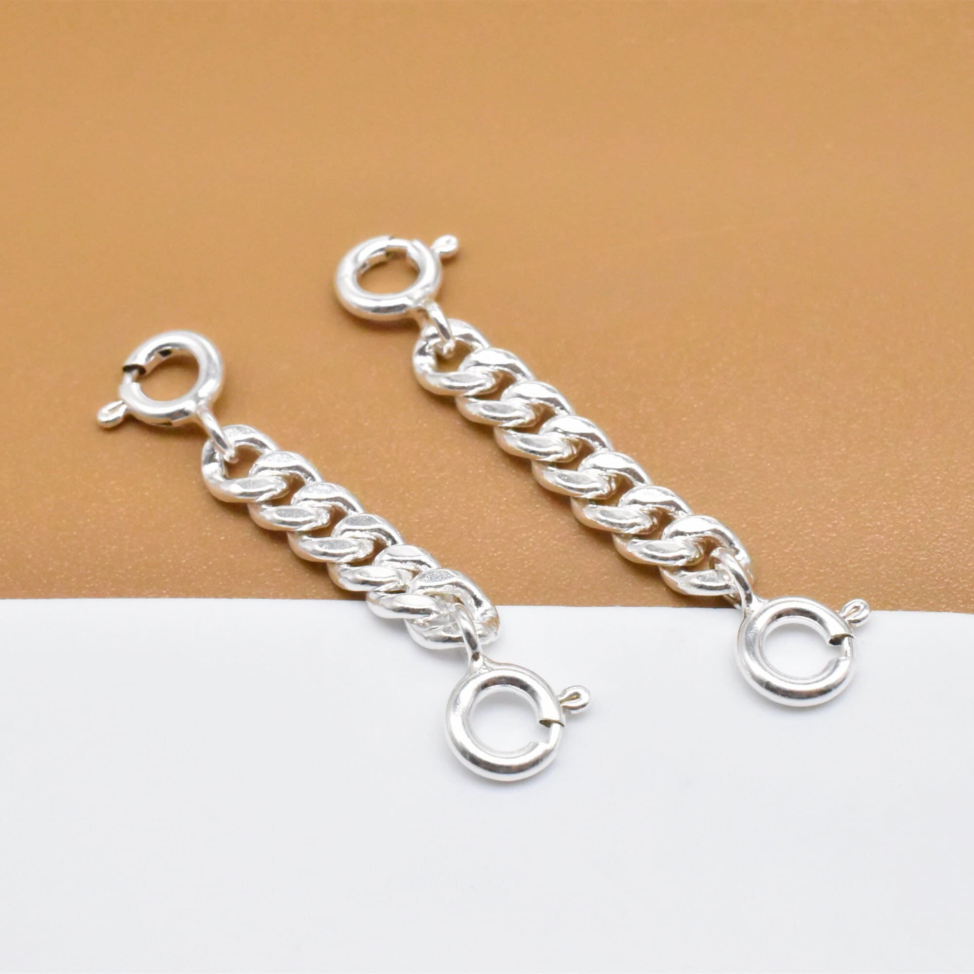 Original Design 925 Sterling Silver Bracelet Extender Fit Women Bracelets  Lengthen Lady Silver Jewelry Making 3.5cm And 4cm - AliExpress