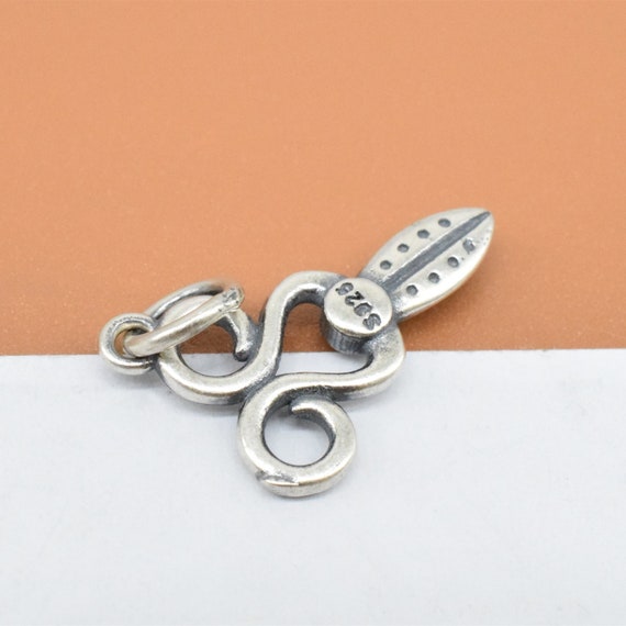 Sterling Silver Crafting Scissors / Alteration Scissors Charm 3d Charm with  Options 