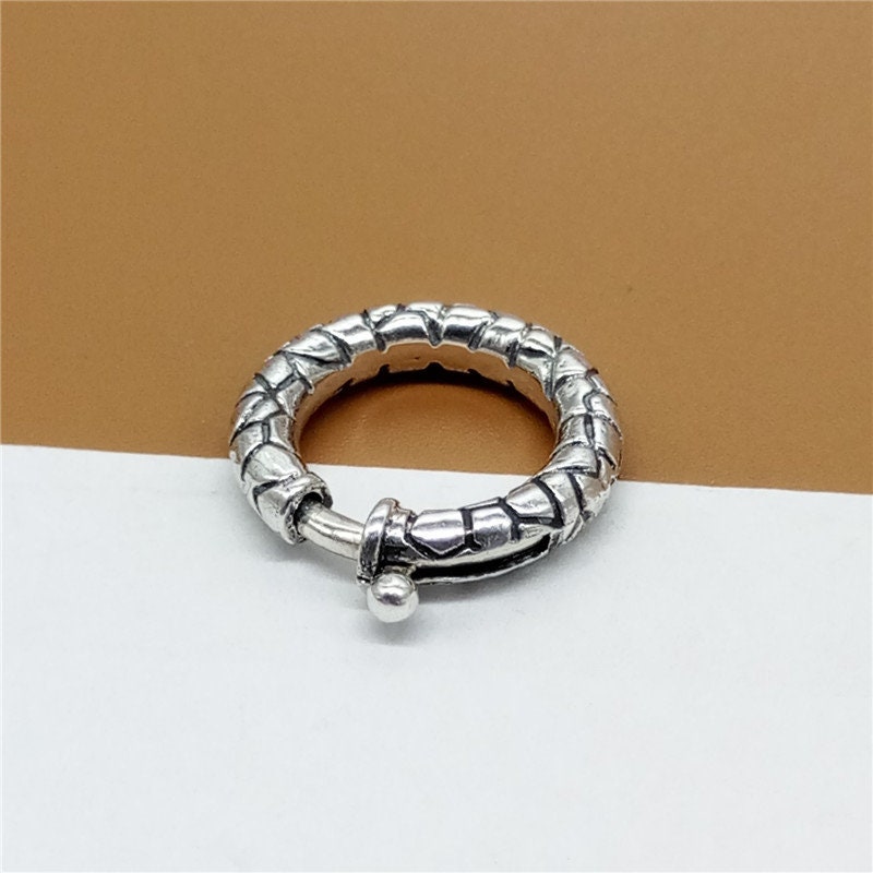 925 Sterling Silver Oxidized Spring Ring Clasp 925 Silver - Etsy