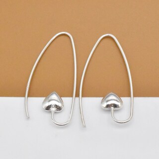 Orecchini A Cuore In Argento Sterling 925 Philip Jones – Ipoallergenici, Confezione Regalo