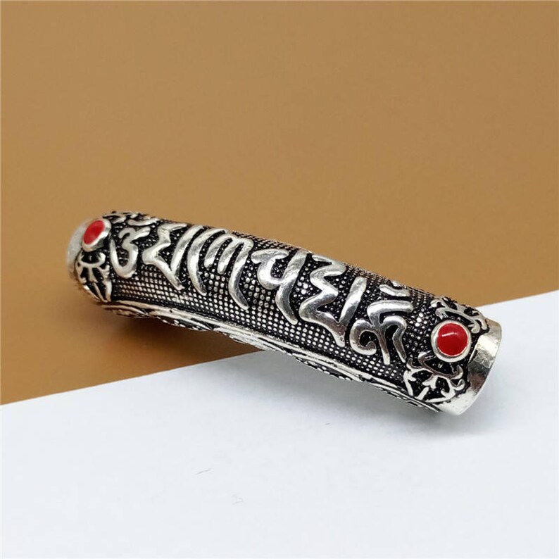 925 Sterling Silver Ohm Om mani padme hum Whistle Pendant for Necklace