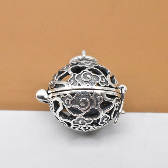 Buy Sterling Silver Locket Pendant Charm Silver Prayer Box Online in India  