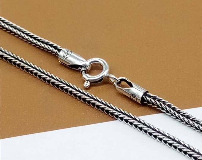 Sterling Silver Twist Rope Chain Twist Bali Chain 925 Silver Etsy