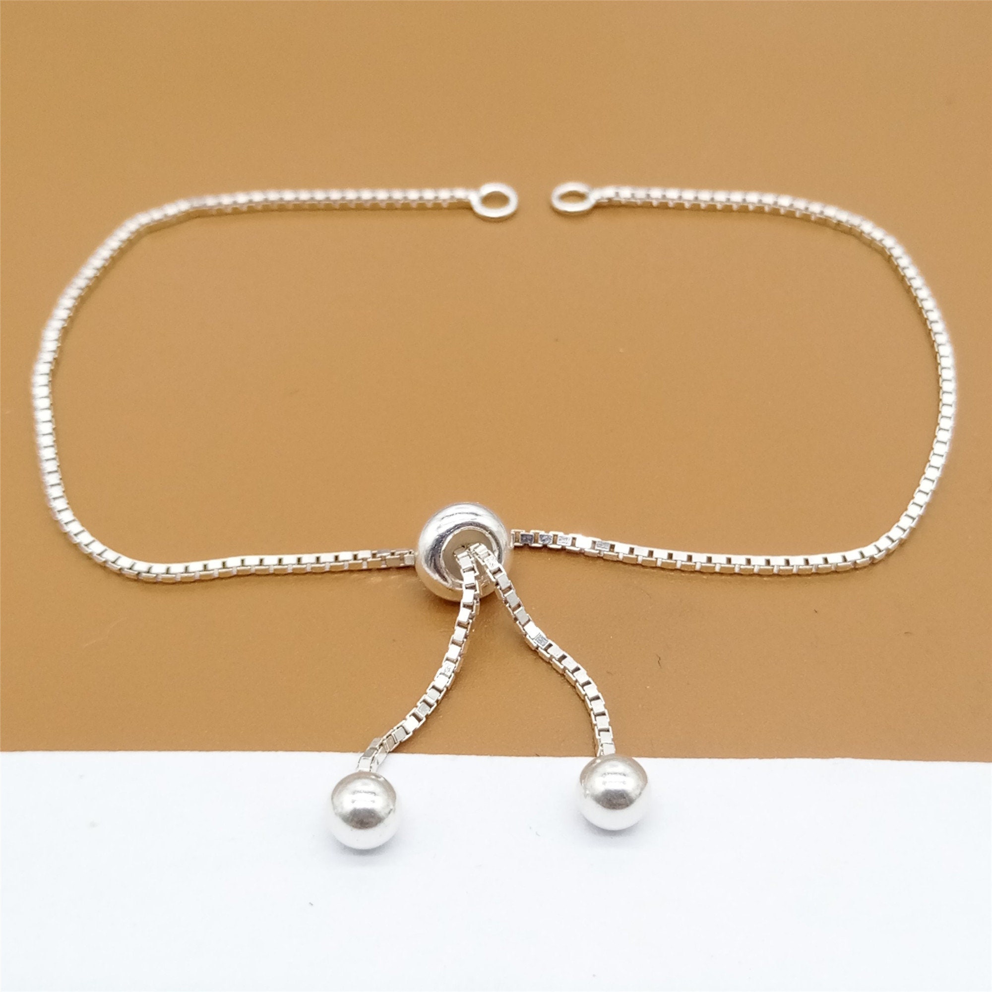 Amazon.com: DanLingJewelry 5 pcs 304 Stainless Steel Adjustable Slider  Bracelet Slider Extender Snake Chains Adjustable Bracelets for Jewelry  Making