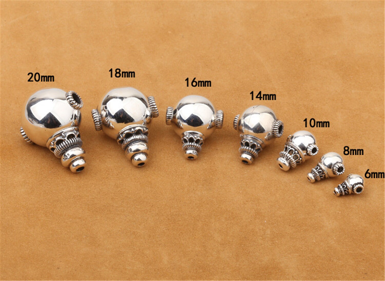 Sterling Silver Guru Beads 925 Silver Guru Beads Bright Etsy