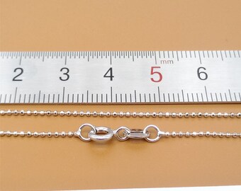 Collana Di Perle Graduate In Argento Da 20 1/4" - Chiusura Magnetica Dot Dot Ball 925 In Vendita Su Italia