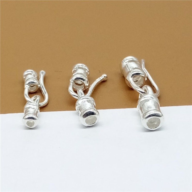 2 Sterling Silver Cord End Caps 925 Silver Cord End Caps Etsy