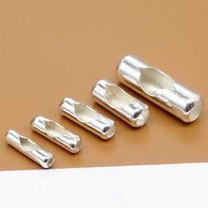 5 Sterling Silver Ball Chain Connector, Ball Chain Clasp, 925 Silver Bead Chain Connector, Bead Chain Clasp 2mm 2.5mm 3mm 4mm 5mm