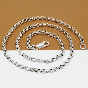 10K Yellow Gold Rope Chain Necklace 2.5mm - Foto 2