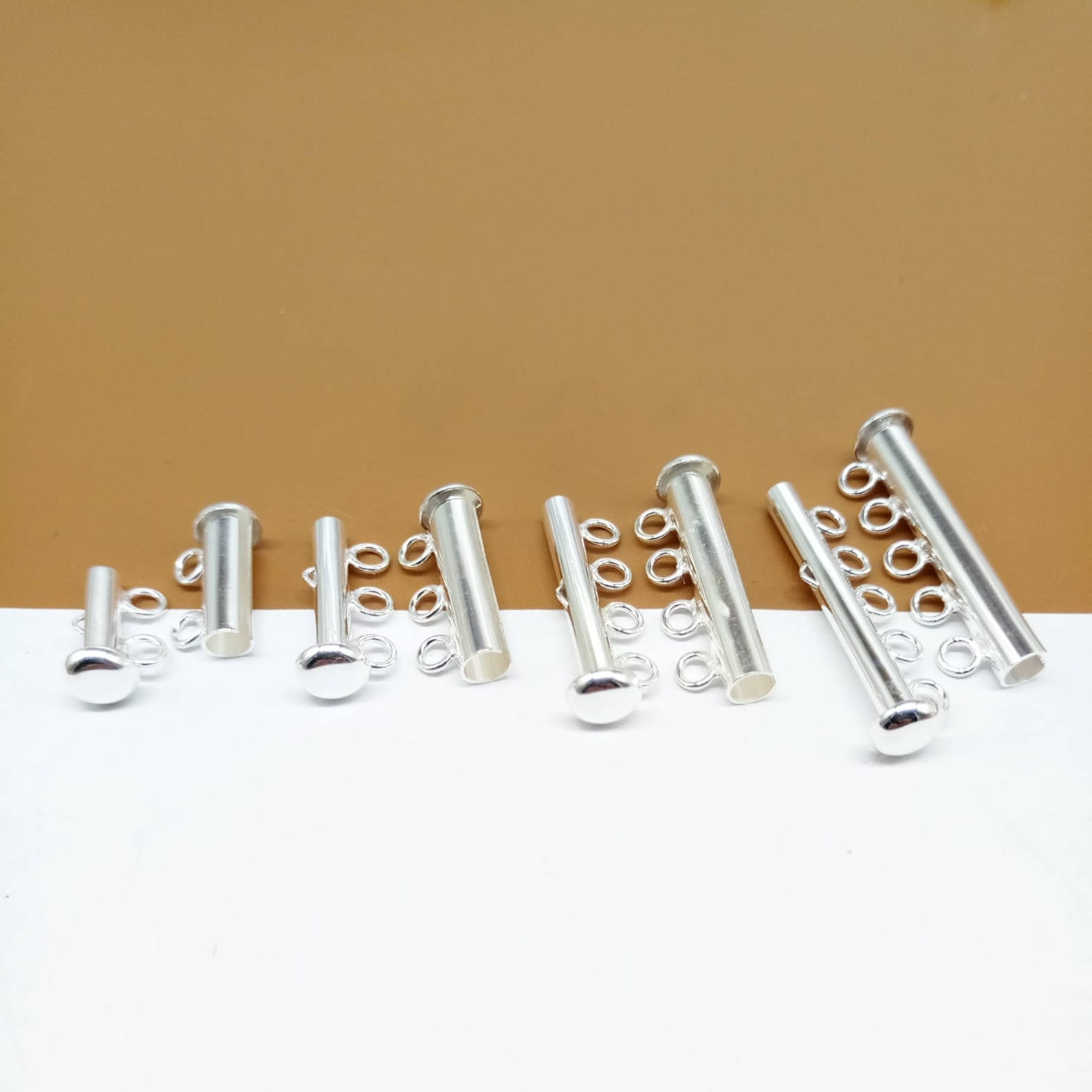 Sterling Silver Tube Clasp 925 Silver Tube Clasp 2 3 4 5 6 7 Etsy