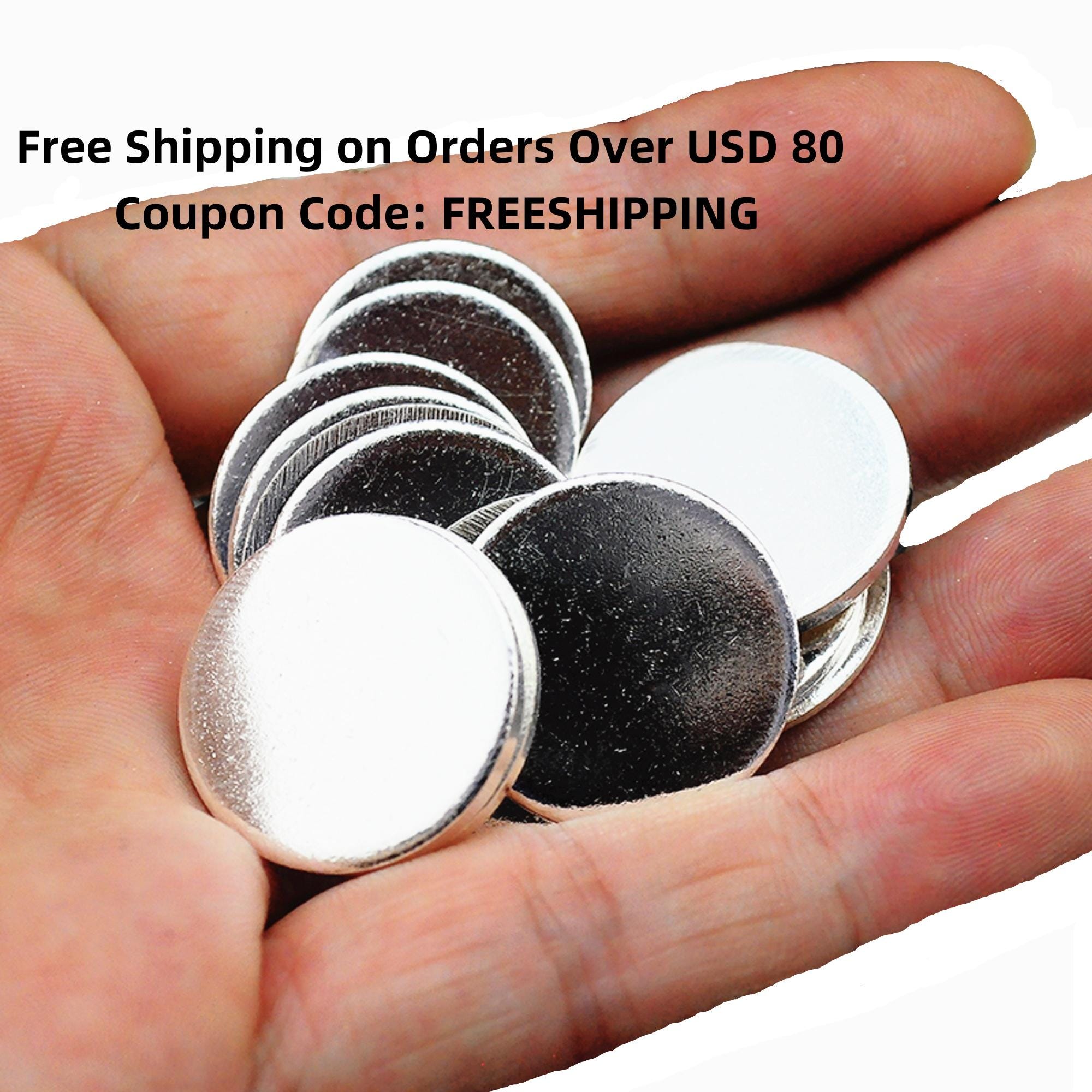 PATIKIL 34mm Steel Disc, 30pcs Round Metal Stamping Blanks Tags Round Circle Disc