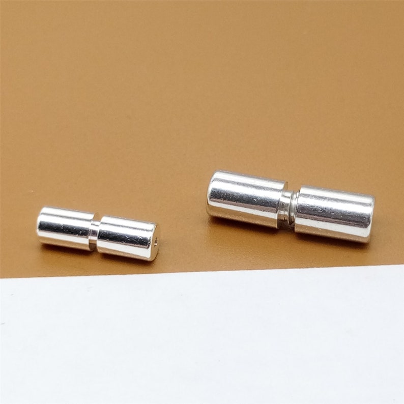 Column Screw Clasps 925 Sterling Silver Clasps 925 Silver Barrel Screw Clasp 2 Sterling Silver Screw Clasps