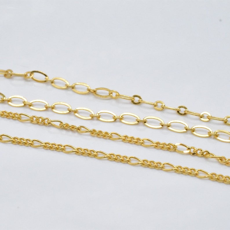 Gold vermeil figaro chain Clearance