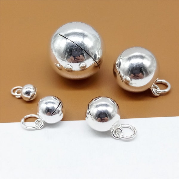 Charmes de cloche en argent sterling, Charme de cloche Jingle, Charme de cloche en argent 925, Cloches rondes 5mm 6mm 7mm 8mm 10mm 12mm 14mm 16mm 18mm