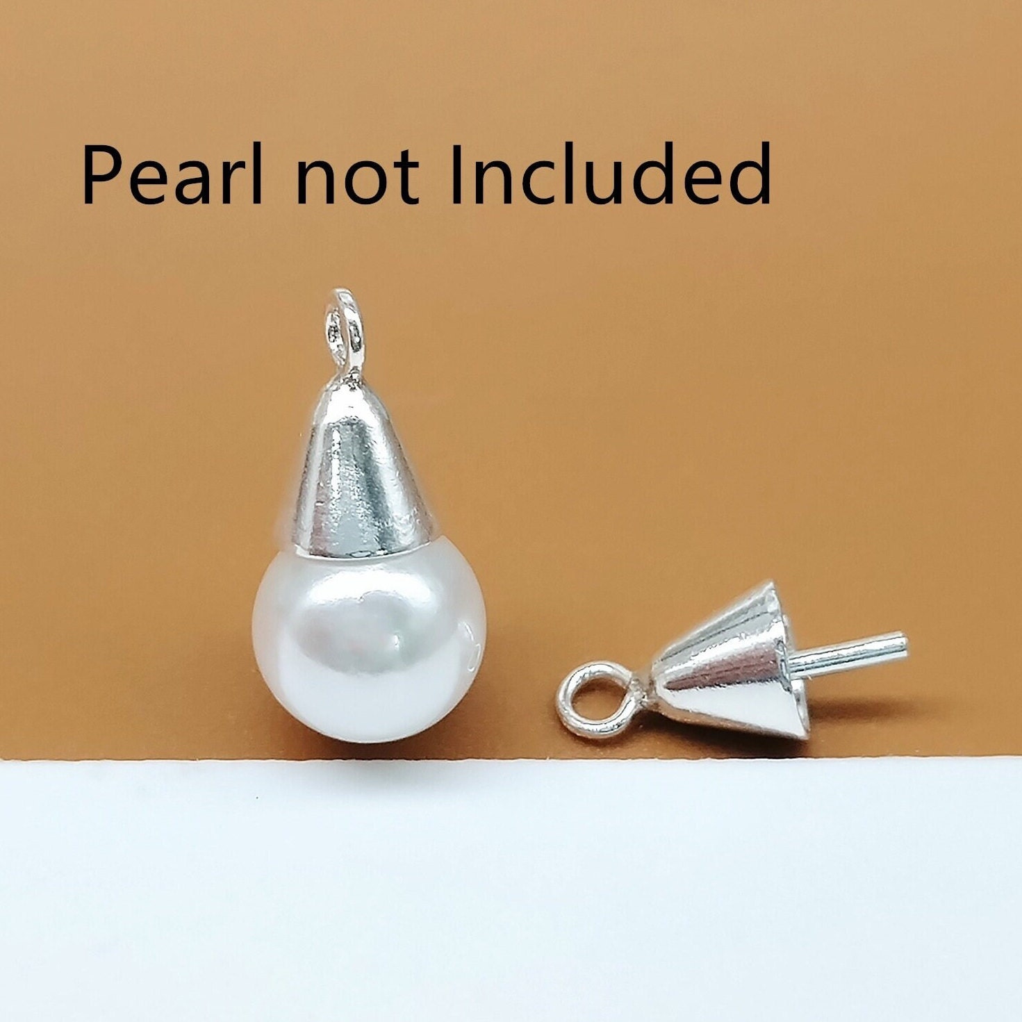 Colgante De Plata De Ley 925 Con Perla Vinani - Diseño Ovalado Abierto - Joyería Sin Níquel
