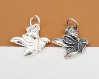 Ciondoli per pesci in lega ciondoli per pesci con paillettes smaltate su entrambi i lati per orecchini fai da te collana risultati per la creazione di gioielli 26x7mm, 5 pezzi  36