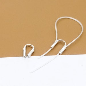 Kabelfänger i 15 sterlingsilver, trådskydd, kabelfänger, trådskydd, kabelfänger i 925 silver, trådskydd, smyckefynd bild 3