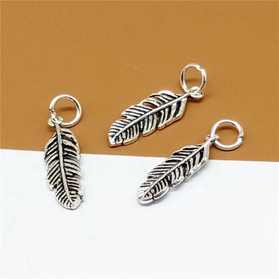 925 Sterling Silber Stempel Charms - 6-tlg. Set Für Personalisierten Schmuck