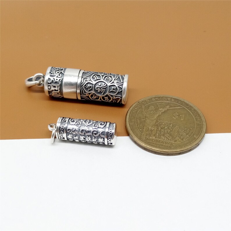 0.990 Fine Silver Om Locket Sterling Silver OM Pendant Etsy