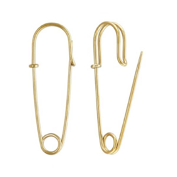 14K Gold Fillt Brosche Pin, Gold Fill Brosche Pin, Sicherheitsnadel Brosche, Brosche Pin Rückseite, Schmuckzubehör 1/20 14K
