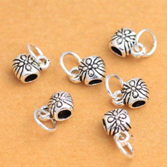 30pcs of 925 Sterling Silver Shiny Flower Bead Caps for Jewelry Making 4mm  5mm