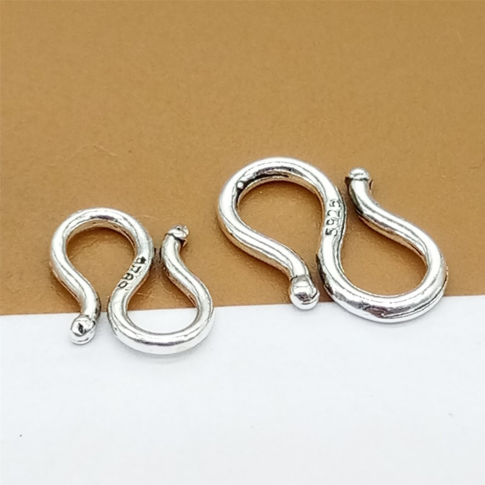 Sterling Silver S Clasp 925 Stering Silver Hook Clasps - Etsy