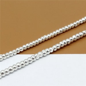 100 Karen Hill Tribe Silver Seed Beads, Higher Silver Content than Sterling Silver Seed Beads