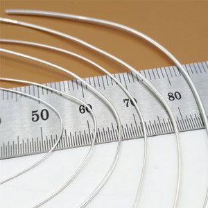 925 Sterling Silver Wires, Round Wires Soft Half Hard Wire 0.3mm 0.4mm 0.5mm 0.6mm 0.7mm 0.8mm 0.9mm 1mm 1.2mm 1.5mm, 3.28 Feet100cm image 2