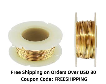 14K Gold Filled Wires, Round Wires, Soft or Half Hard Footage, Wire 30 gauge to 12 gauge(approx 0.25mm to 2.06mm), 3.28 Feet(approx 1 meter)