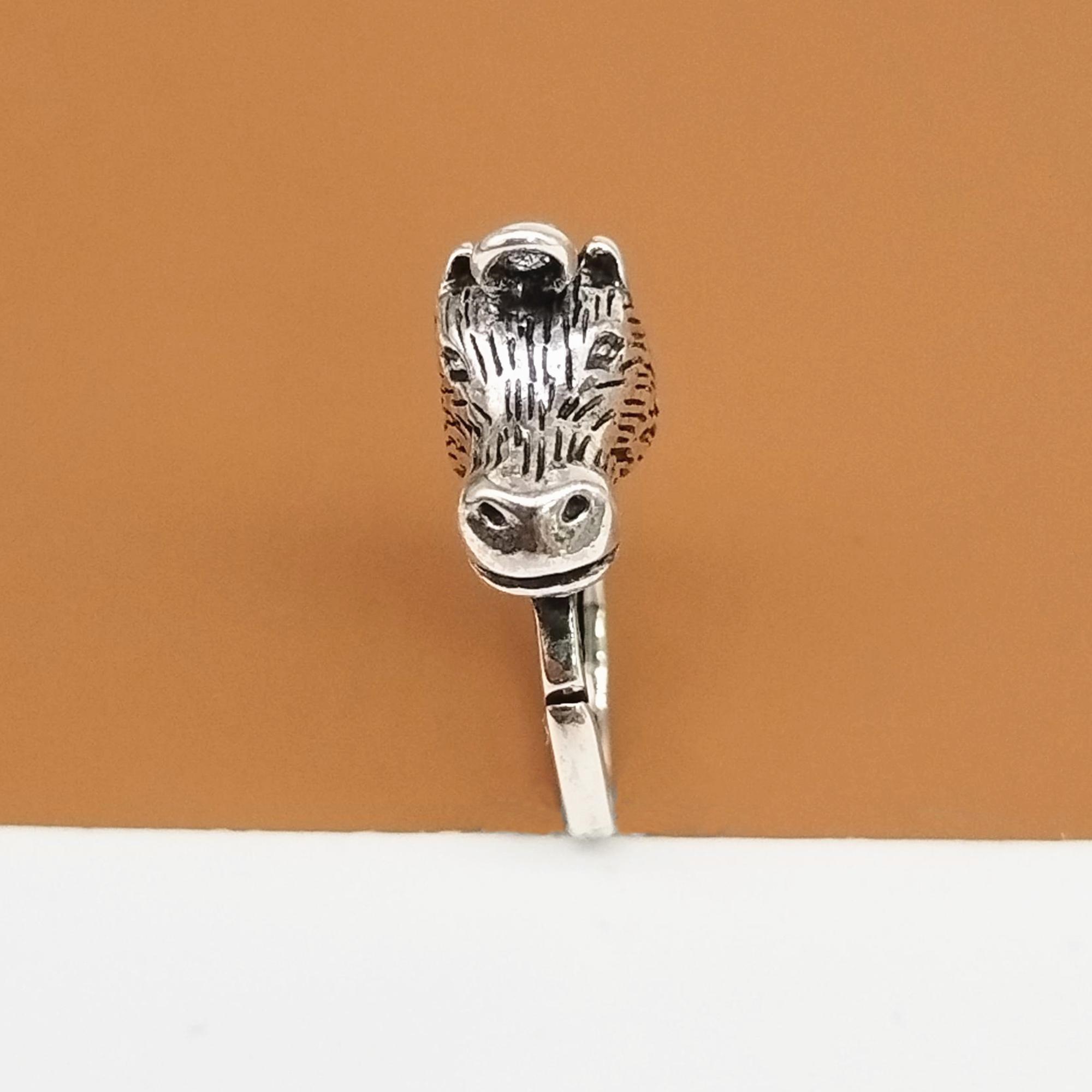 Sterling Silver Horse Head Lobster Clasp W/ Closed Jump Ring, 925