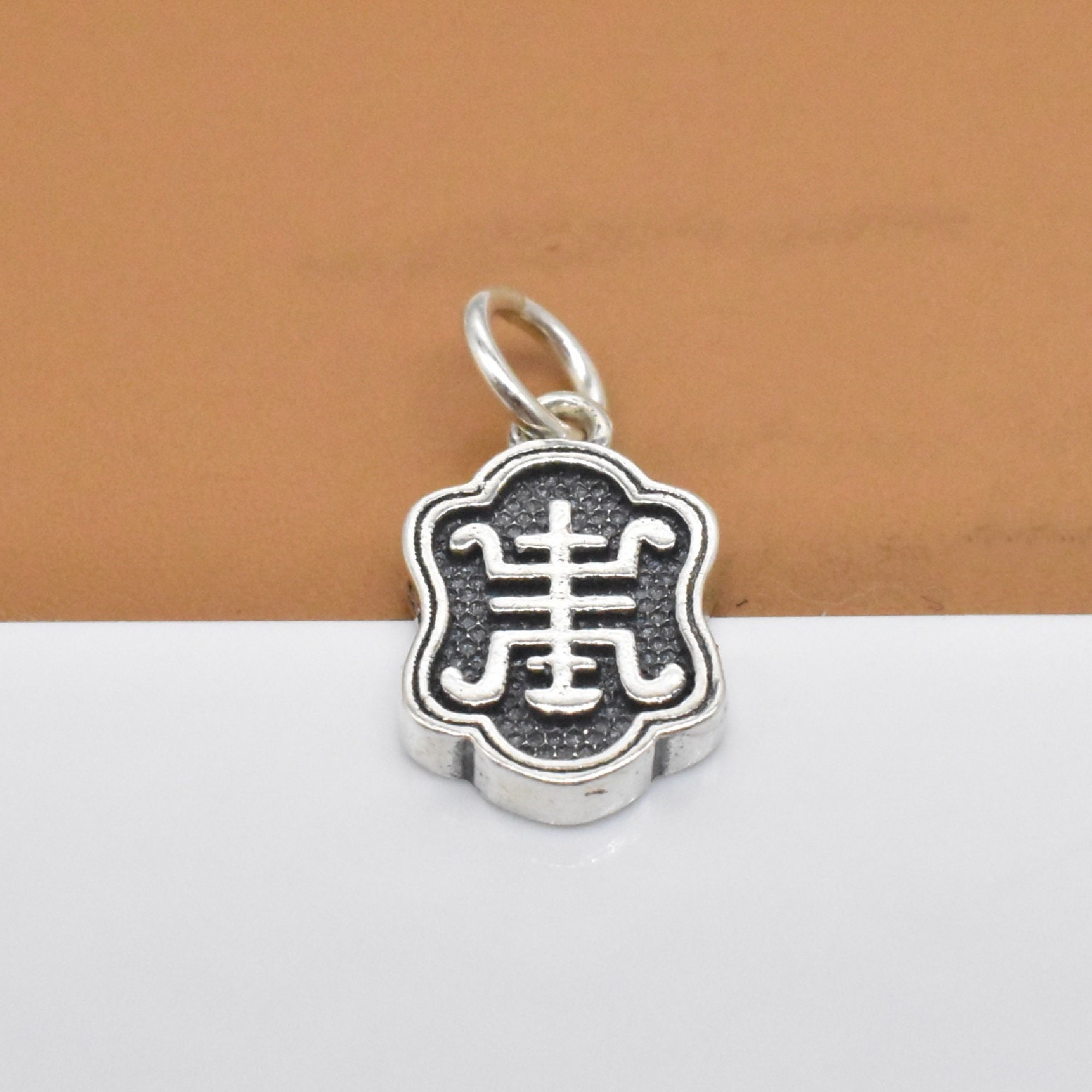 4 Sterling Silver Good Luck Charms 2Sided 925 Silver Etsy