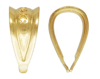 10pcs 14K Gold Filled Open Bails, Gold Filled Small Bails, Small Open Bail, Charm Bail, Pendant Bail, Gold Filled Jewelry Findings 1/20 14K