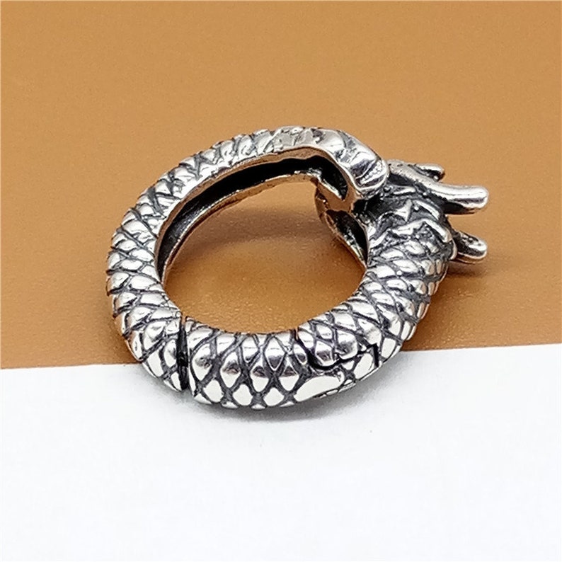 Bracelet Clasp 925 Silver Dragon Lobster Clasp Oxidized Claw Lobster Clasp Sterling Silver Dragon Lobster Clasp Necklace Clasp