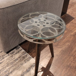 Film Reel End Table