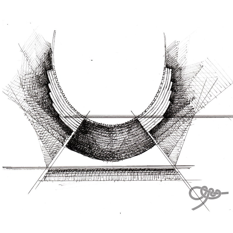 Macrame necklace with leather cord Black and ivory Etsy