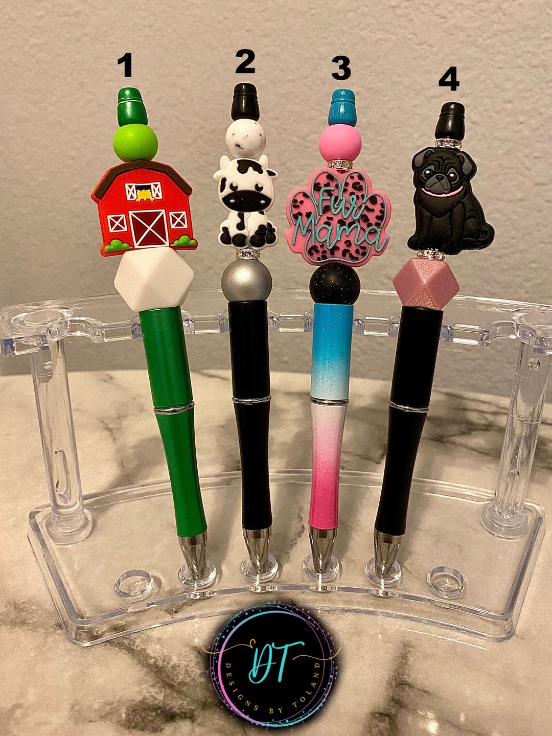 Focal Bead Pens Character Bead Pens Etsy