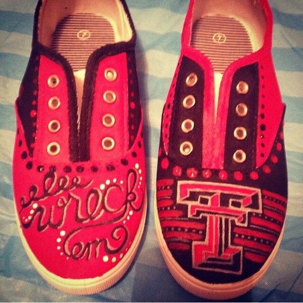 Custom Painted Shoes! (Shown - Texas Tech Collegiate)