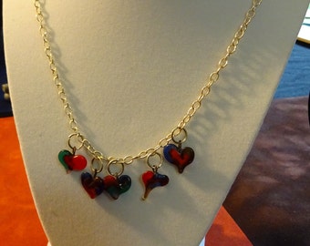 5 Heart Necklace (N25)