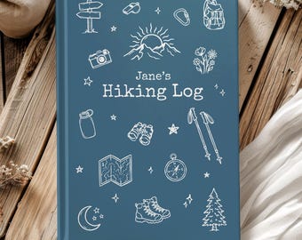 Personalized Hiking Log Book: Custom Trail Journal & Adventure Keepsake for Hikers, Outdoor Explorers, and Backpacking Trips