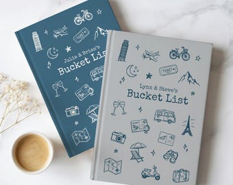 Our Bucket List Book: Personalized Couples Bucket List Journal & Adventure Planner for Weddings, Anniversaries, and World Travel