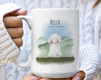 Custom Shih Tzu Mug: Personalized Dog Name Cup, Shih Tzu Mom or Dad Gift, Customizable Dog Mug, Dog Owner Keepsake, Forever Loved Dog