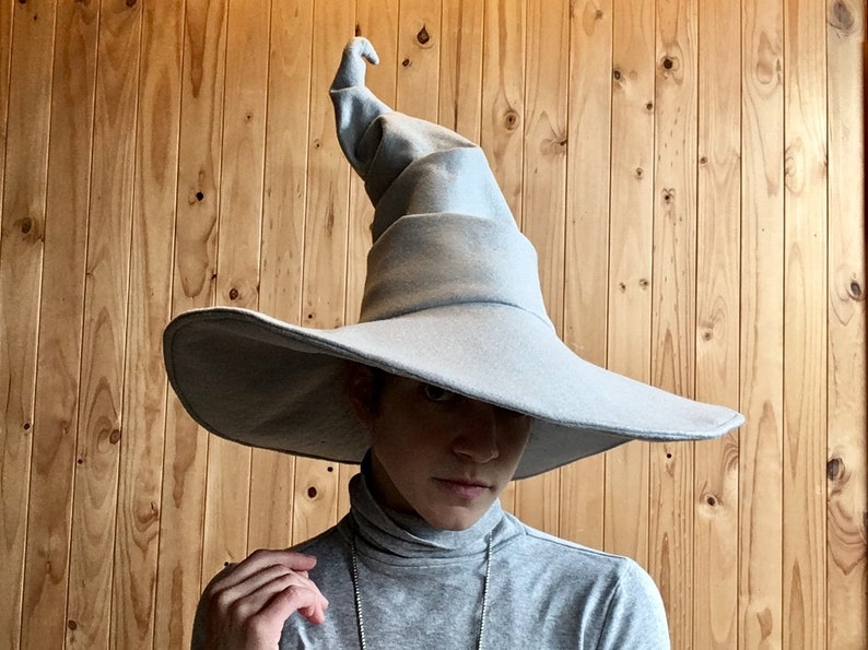 Witch hat / wizard hat / pointy hat / wide brim hat / mage / Etsy