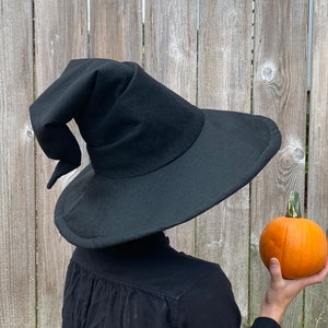 Black Wizard Chill Hat / Witch Hat / Mage, Sorcerer, Warlock / Halloween / DnD image 2