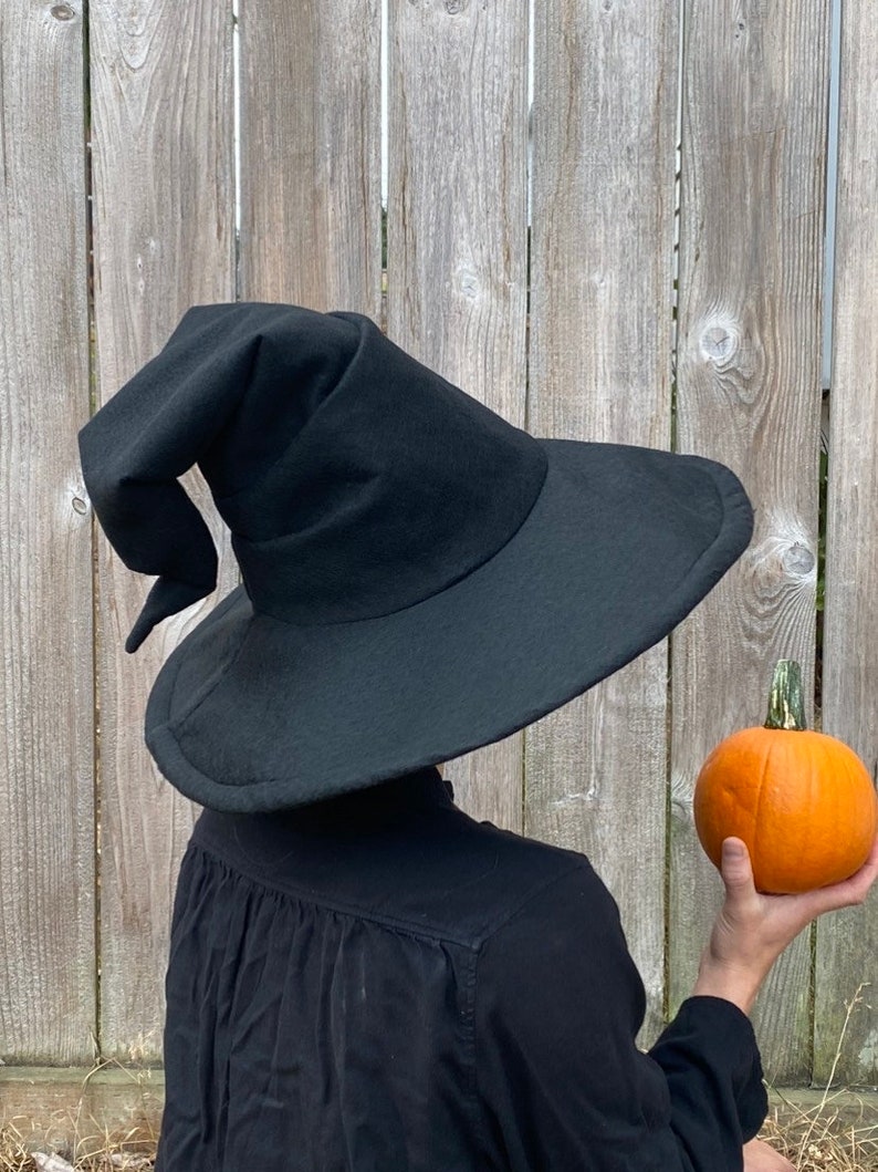 Black Wizard Chill Hat / Witch Hat / Mage, Sorcerer, Warlock / Halloween / DnD image 2