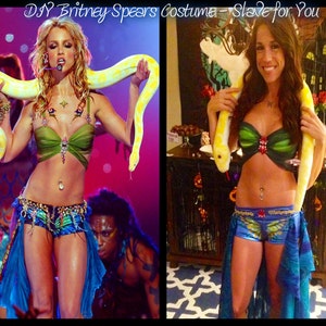 Britney Spears Slave 4 U Cosplay Slave For You Costume Pink Etsy