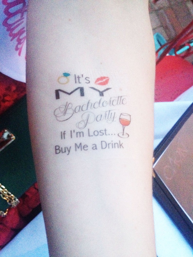 14 Customized Bachelorette Party Tattoos | Etsy